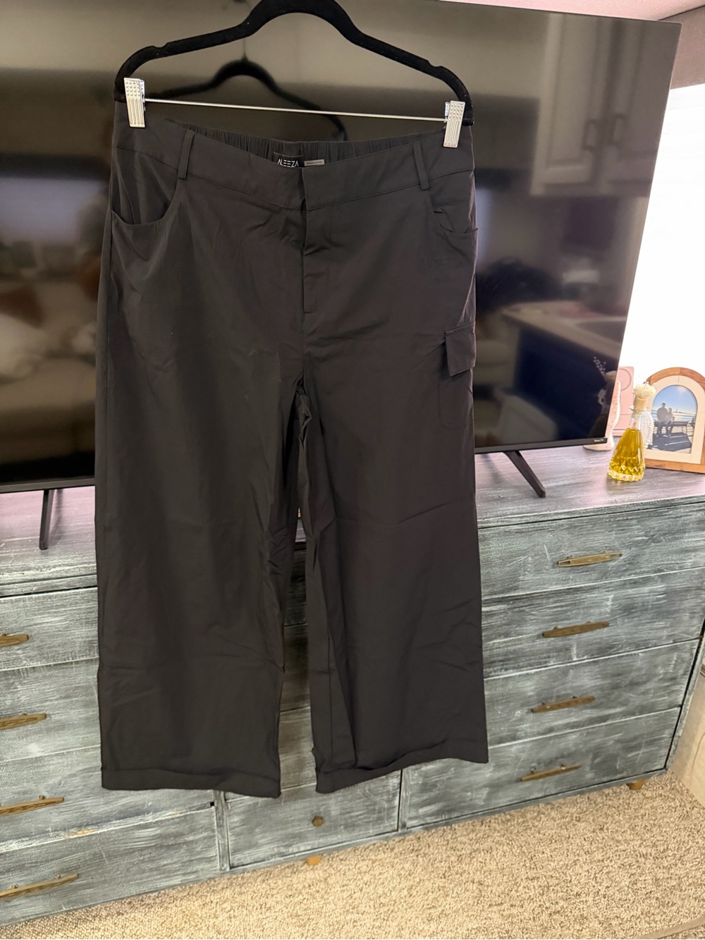 Women's Wide-Leg Travel Pants - Black